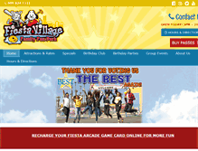 Tablet Screenshot of fiestavillage.com